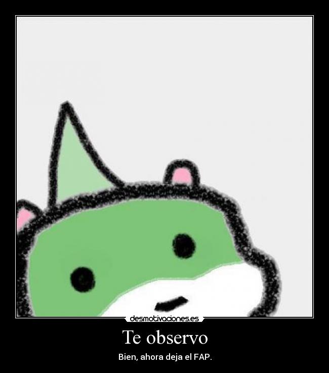 Te observo - Bien, ahora deja el FAP.