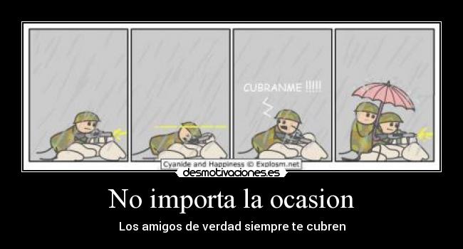 No importa la ocasion -