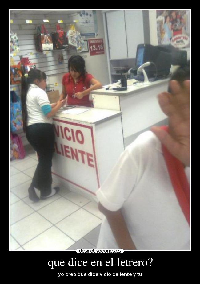 que dice en el letrero? - 