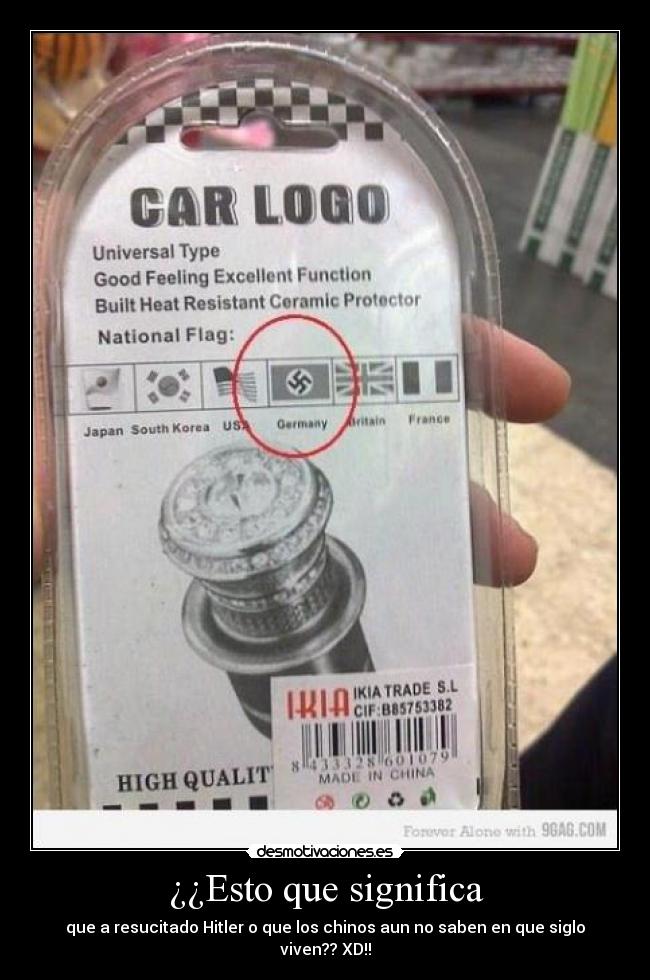 ¿¿Esto que significa - que a resucitado Hitler o que los chinos aun no saben en que siglo viven?? XD!!