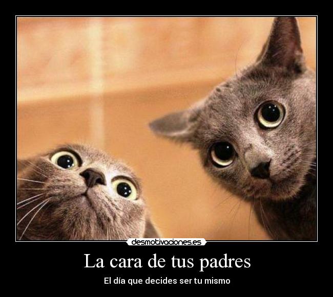 La cara de tus padres - El día que decides ser tu mismo