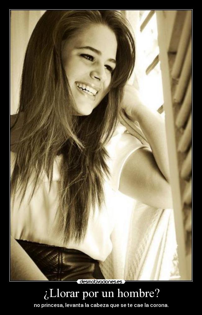 ¿Llorar por un hombre? -