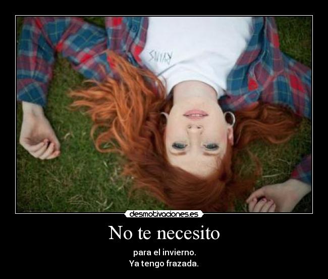 No te necesito -