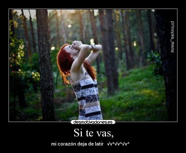 Si te vas, - 