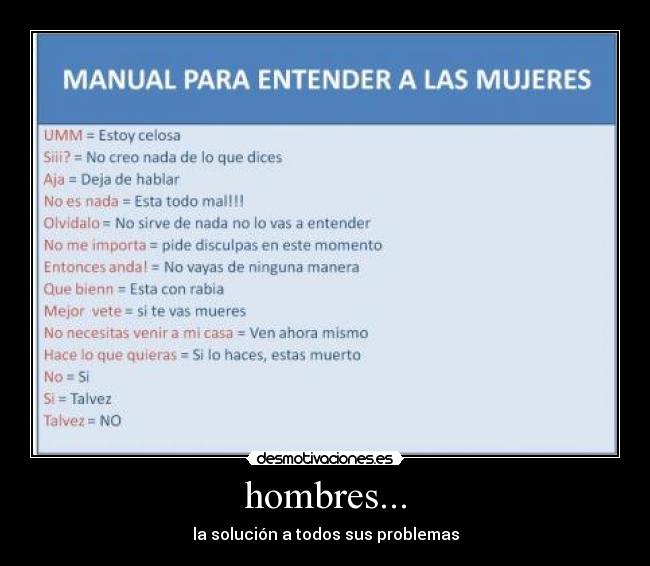 hombres... -