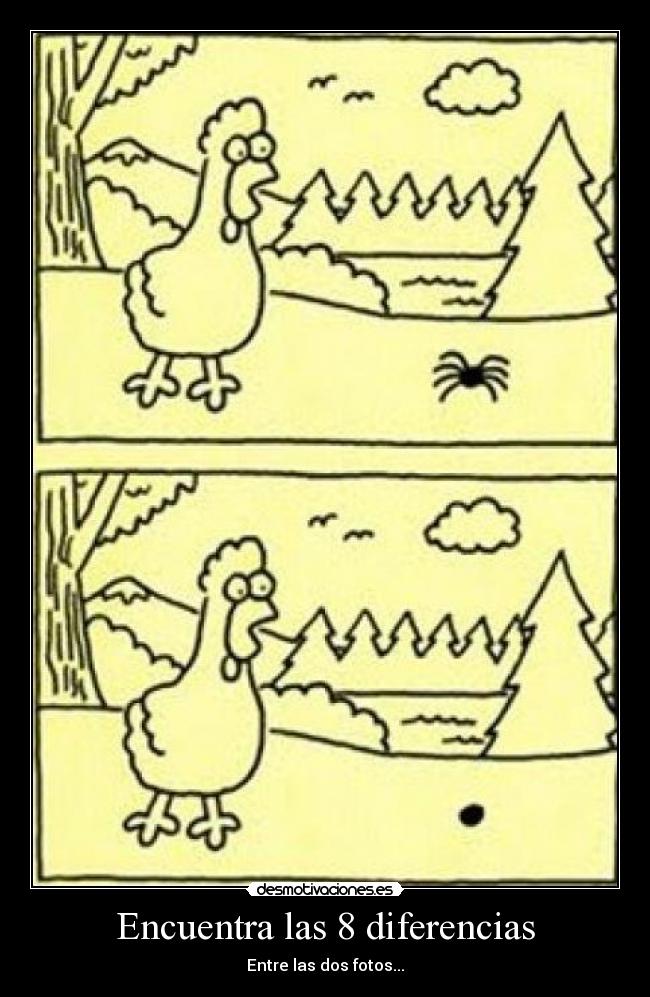 Encuentra las 8 diferencias -