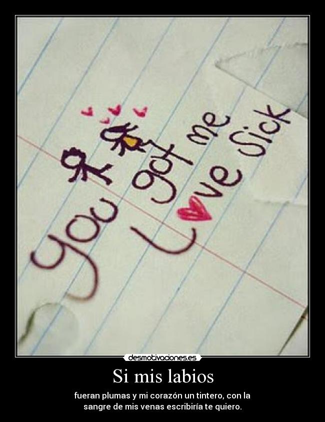 Si mis labios -