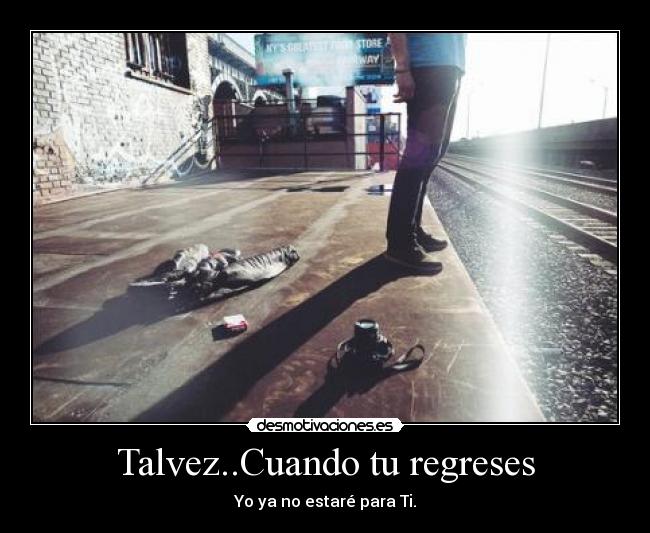 Talvez..Cuando tu regreses - Yo ya no estaré para Ti.