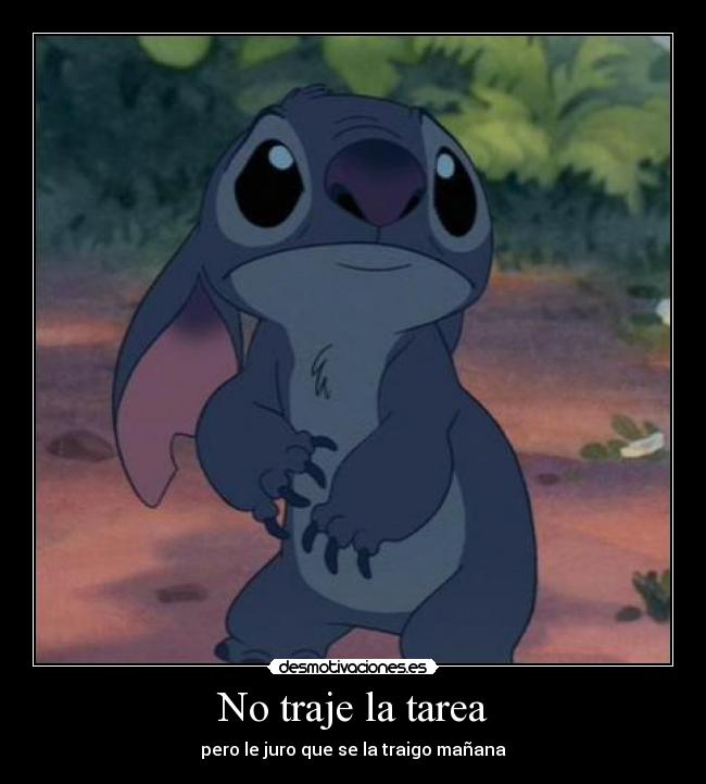 No traje la tarea -