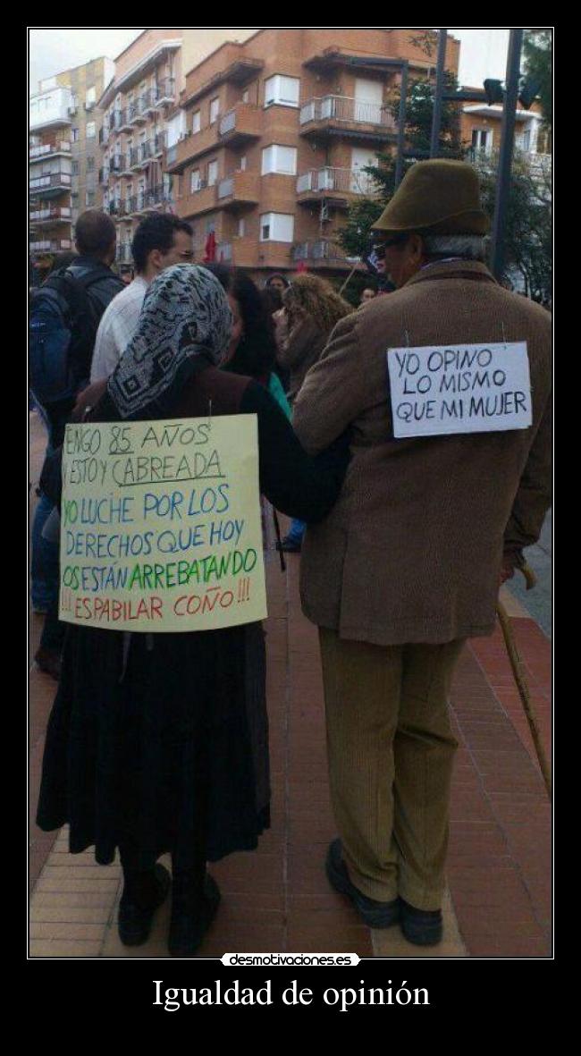 Igualdad de opinión -