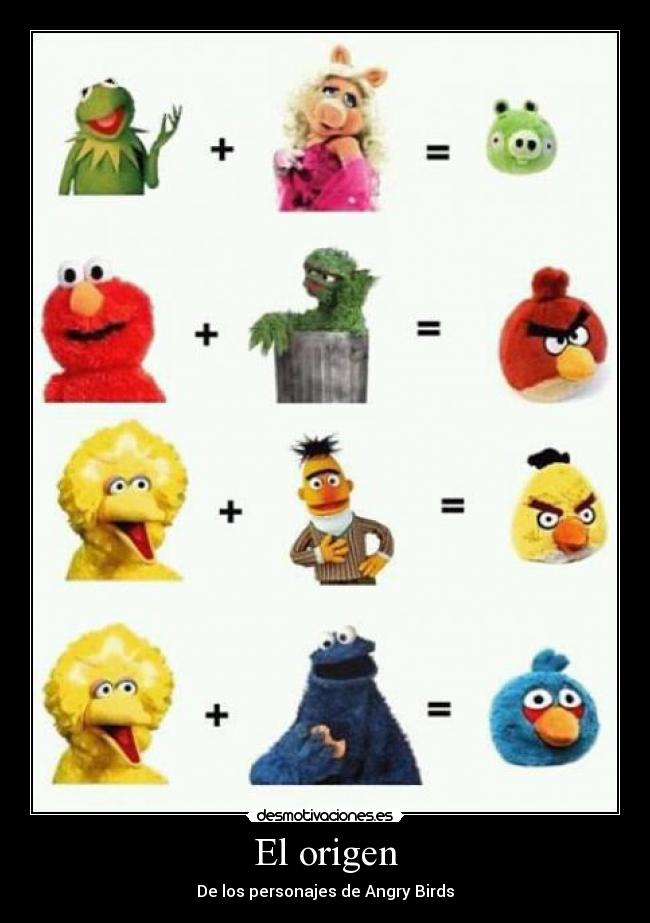 El origen - De los personajes de Angry Birds