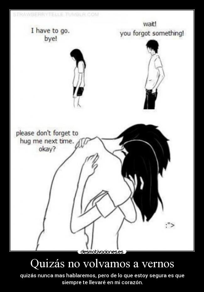 Quizás no volvamos a vernos - 