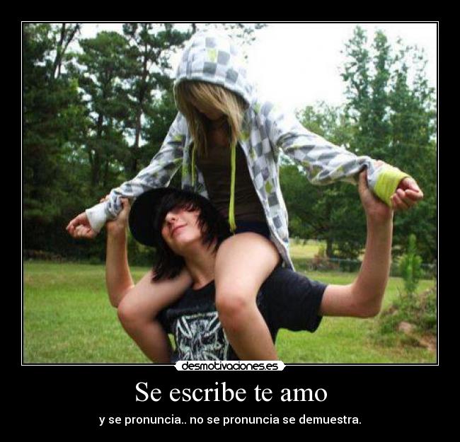 Se escribe te amo -