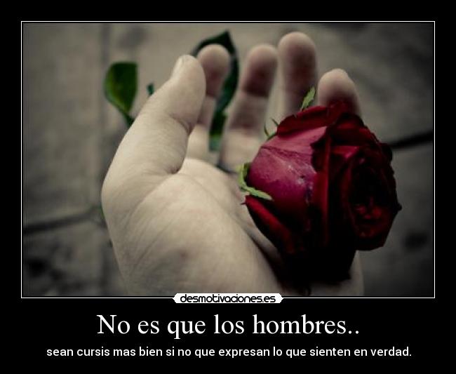 No es que los hombres.. -