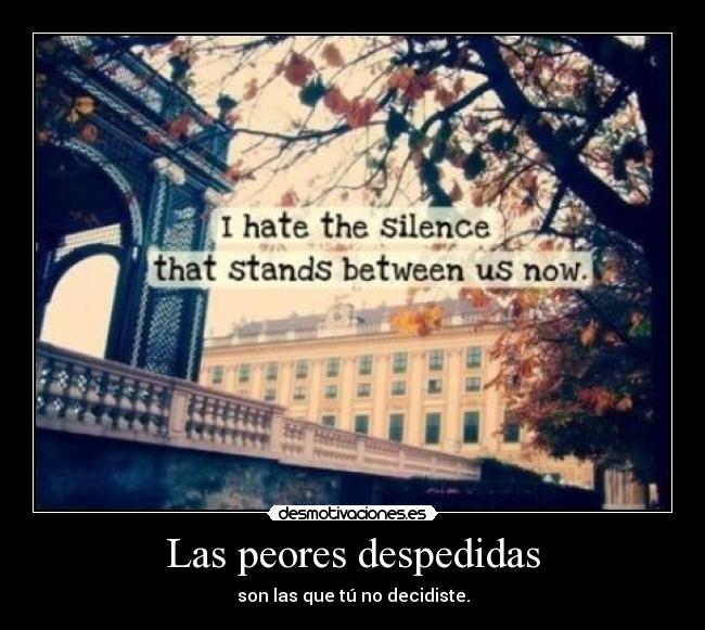 Las peores despedidas - 