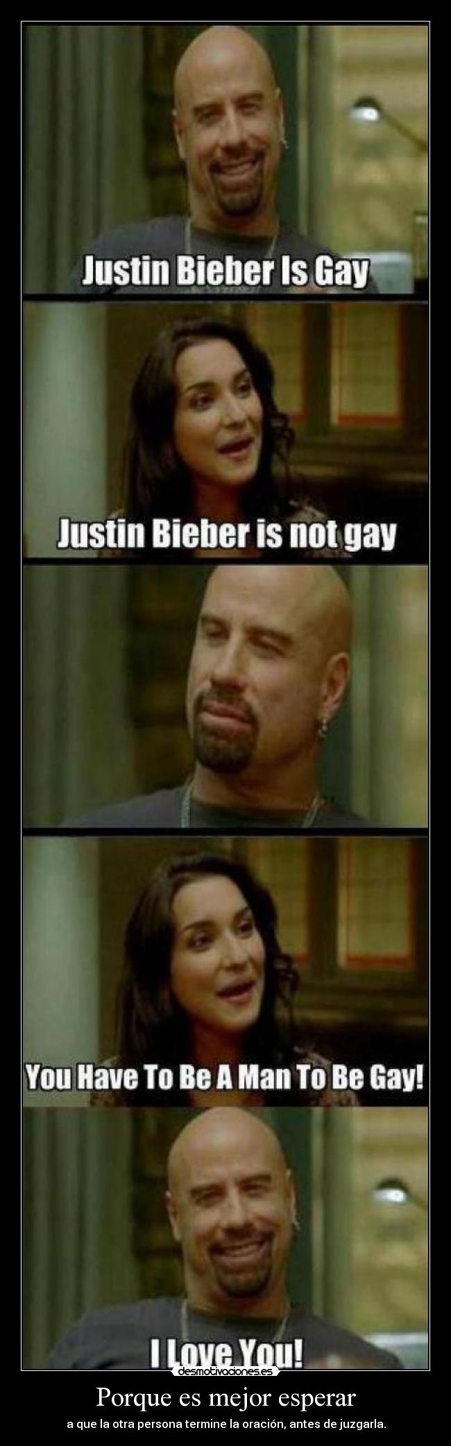 Porque es mejor esperar - a que la otra persona termine la oración, antes de juzgarla.