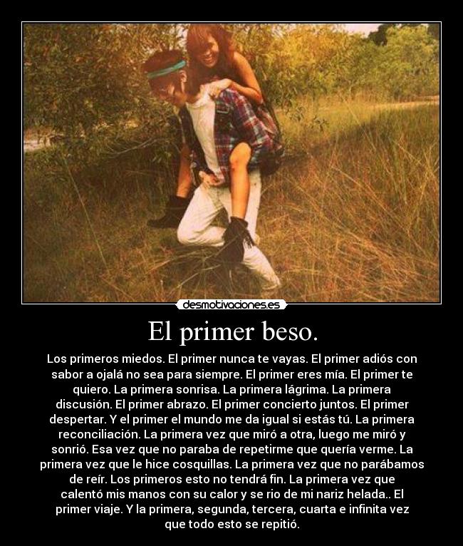 El primer beso. - 