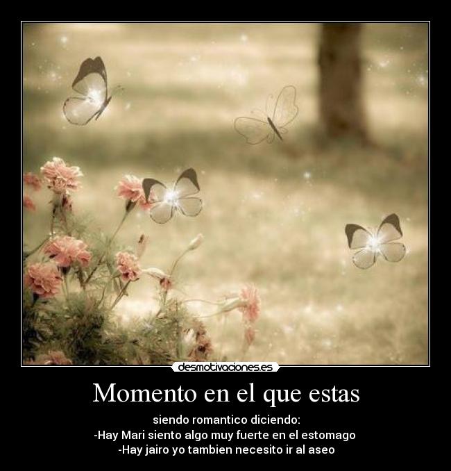 Momento en el que estas -