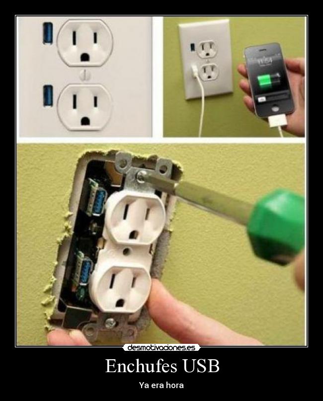 Enchufes USB -