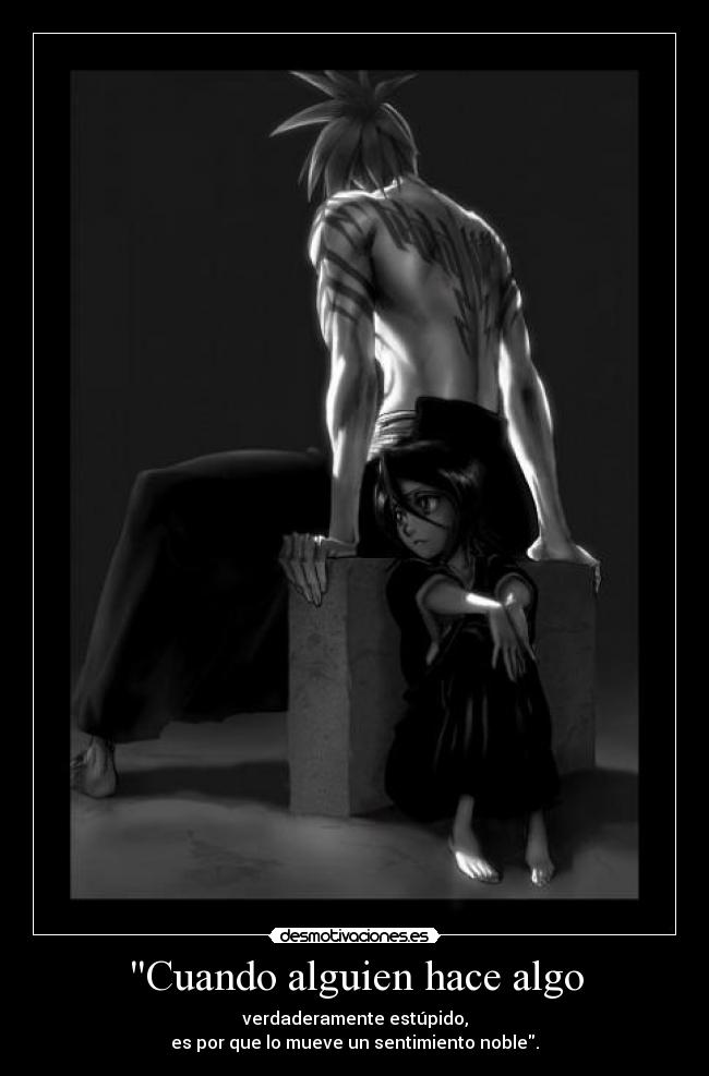 carteles bleach renji rukia harukaze desmotivaciones