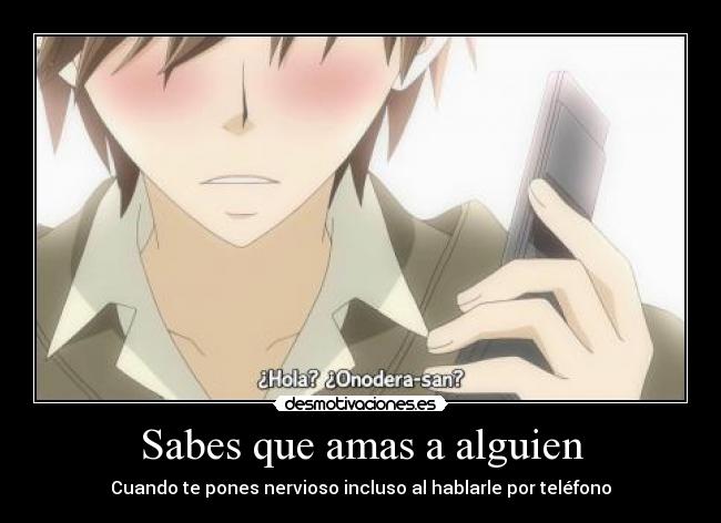 Sabes que amas a alguien -