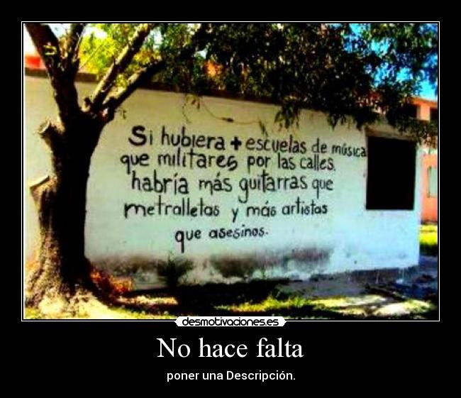 No hace falta - poner una Descripción.