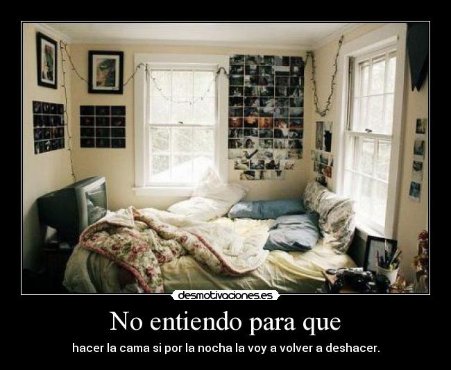 No entiendo para que -