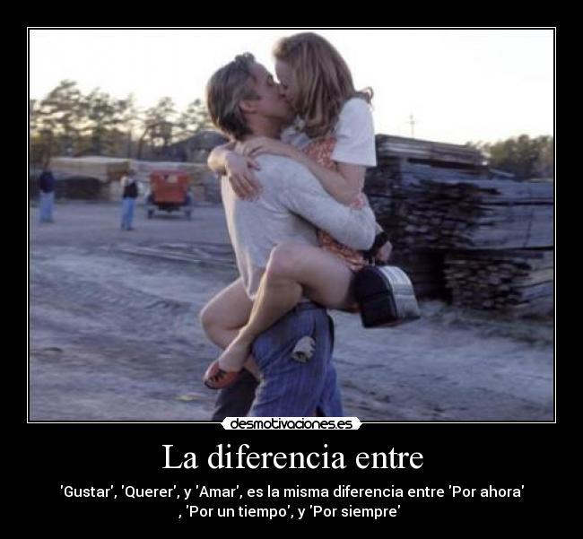 La diferencia entre - 