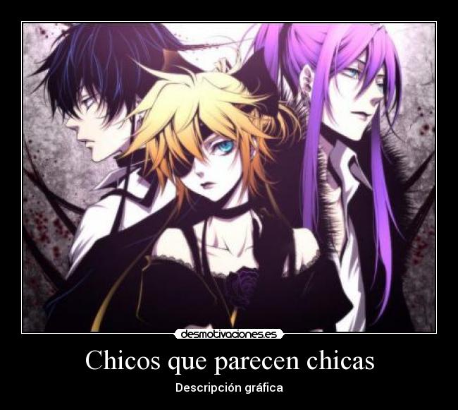 Chicos que parecen chicas - Descripción gráfica