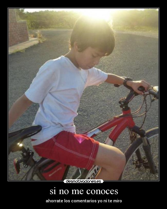 si no me conoces -