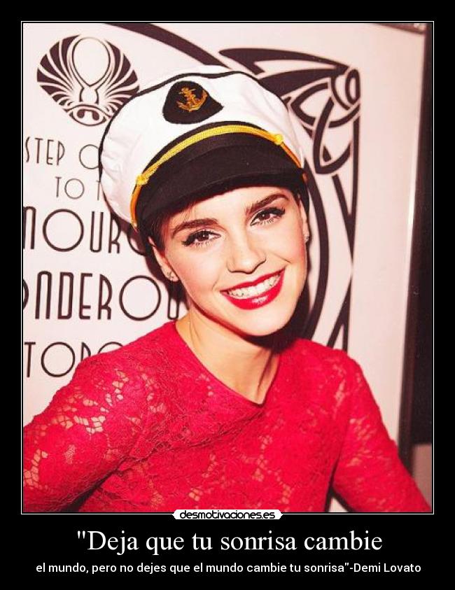 Deja que tu sonrisa cambie - 