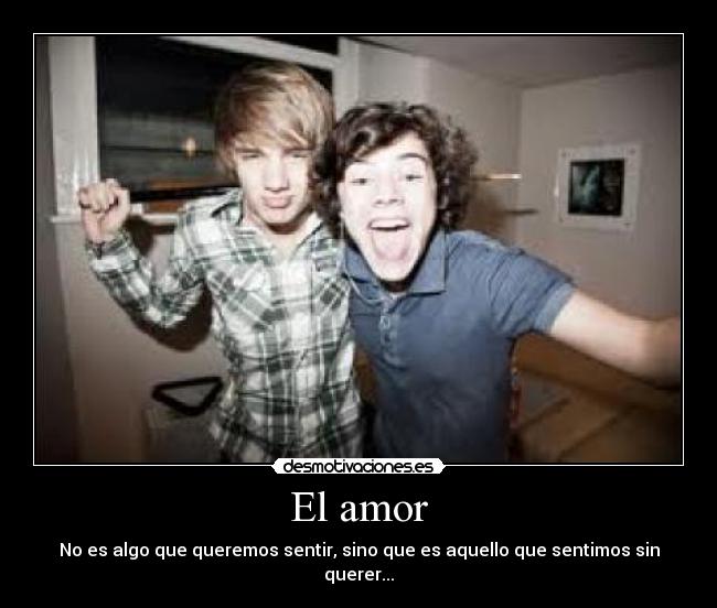 El amor - No es algo que queremos sentir, sino que es aquello que sentimos sin querer...