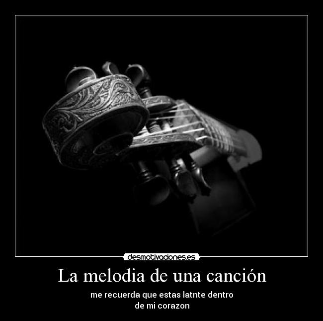 La melodia de una canción - 