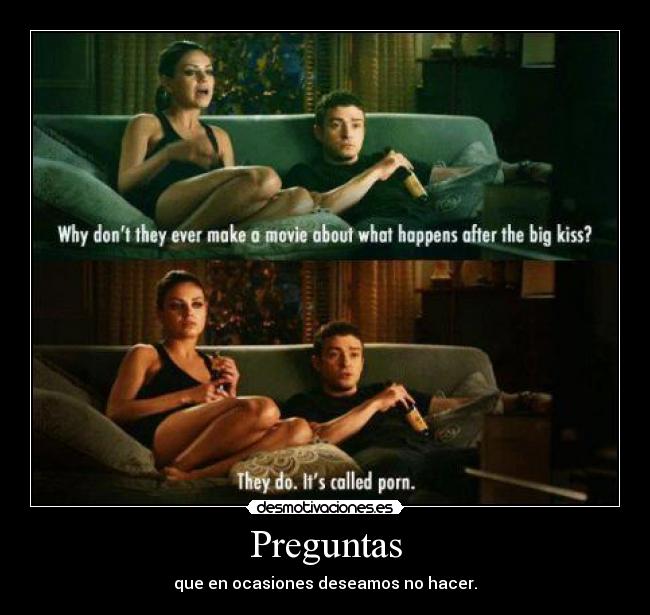 Preguntas - que en ocasiones deseamos no hacer.