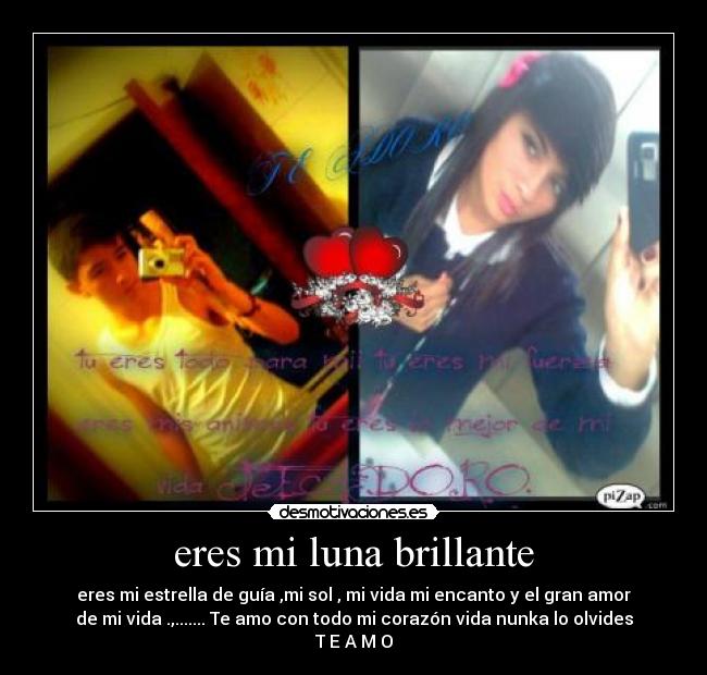 eres mi luna brillante -