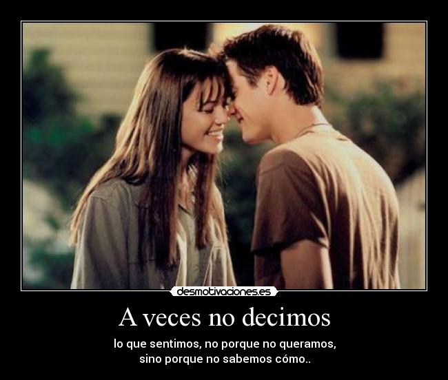 A veces no decimos -