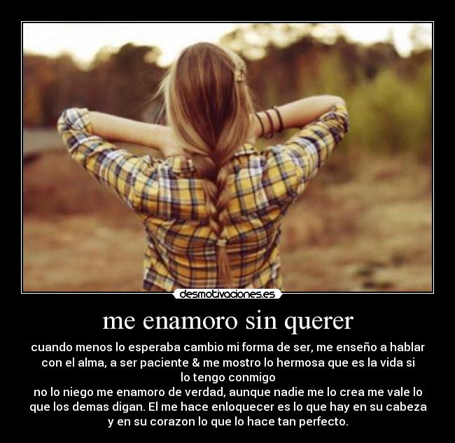 me enamoro sin querer -