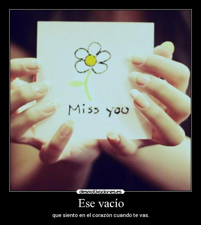 Ese vacío -