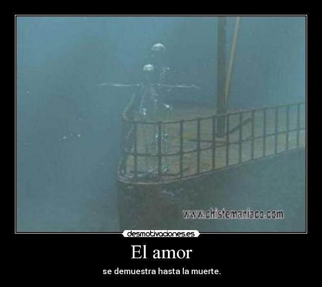 El amor - se demuestra hasta la muerte.