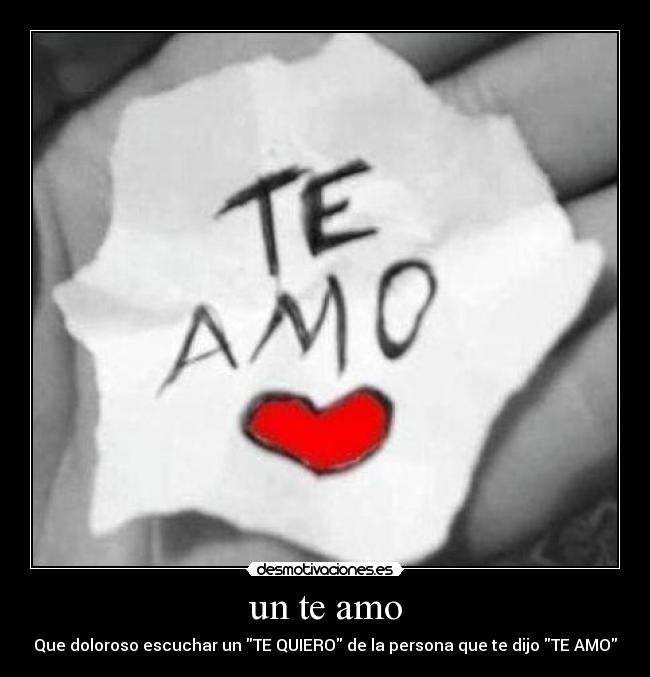un te amo - 