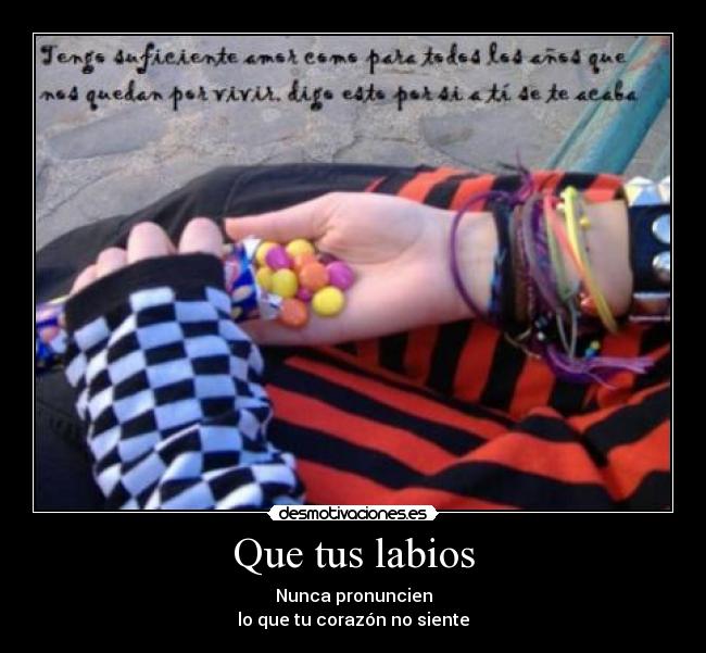 Que tus labios - 