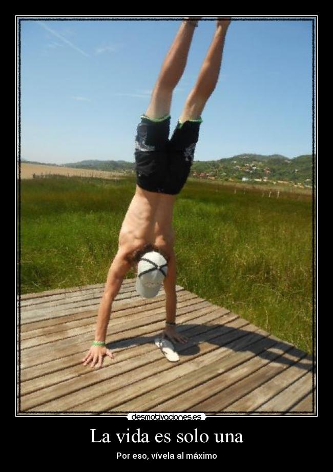 La vida es solo una - Por eso, vívela al máximo♥