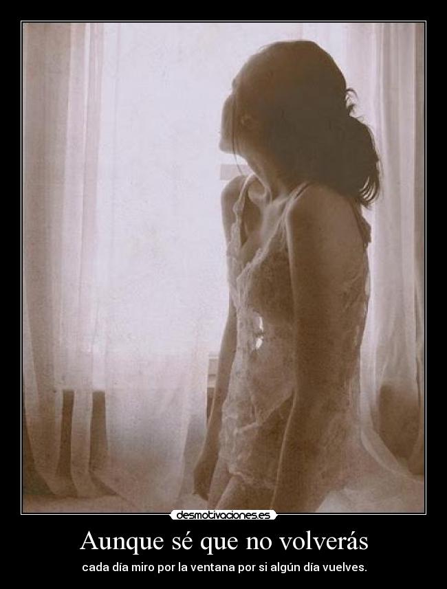 Aunque sé que no volverás -