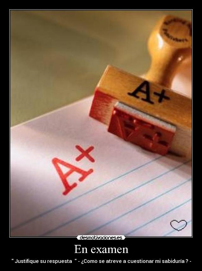 En examen -