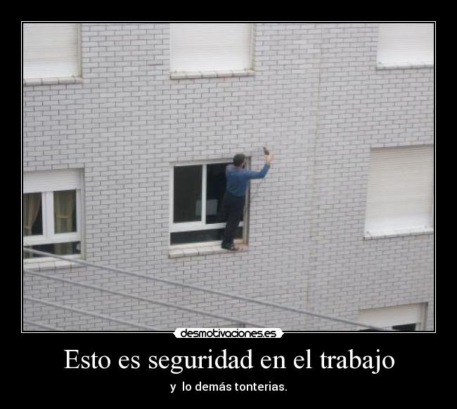Esto es seguridad en el trabajo -