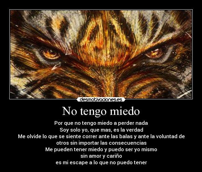 No tengo miedo -
