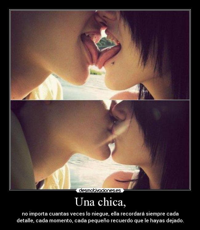 Una chica, - 