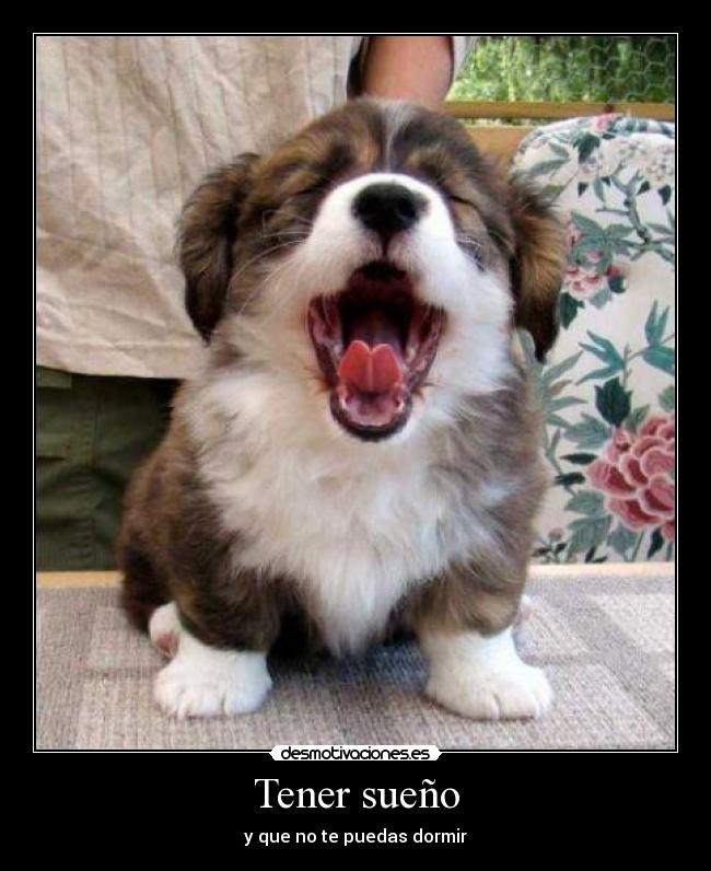 Tener sueño - y que no te puedas dormir