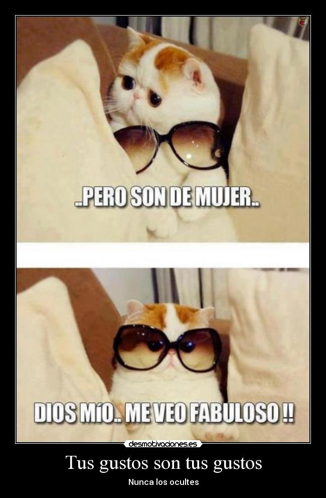 Tus gustos son tus gustos - Nunca los ocultes