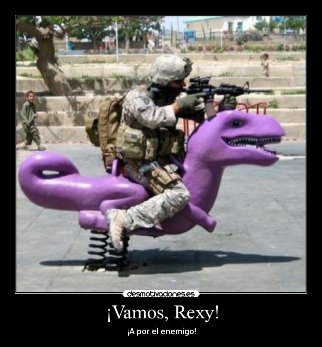 ¡Vamos, Rexy! - ¡A por el enemigo!